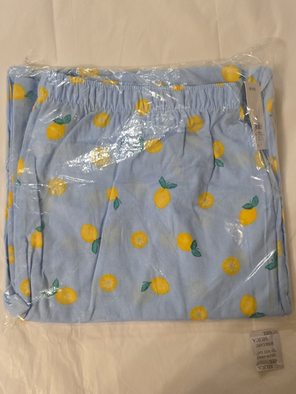 GAP Light Blue Lemon Print Pajama Bottoms
